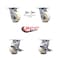 Service Caster 4 Inch Nylon Caster Set with Roller Bearing 2 Swivel Lock 2 Brake SCC-30CS420-NYR-BSL-2-TLB-2 - alternate 5